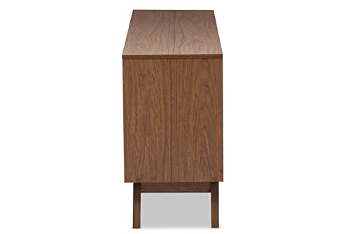 Baxton Studio Hildon 6 Drawer Double Dresser In White And Walnut Brown #TOP5