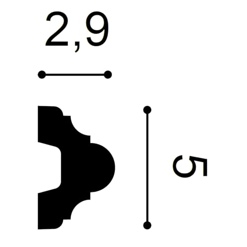 Moulure flexible P4020F Orac polyuréthane haute densité 200cm