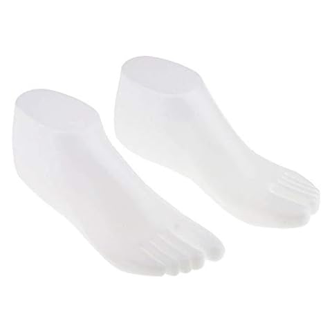 Groupcow Female Plastic Foot Model Tools for Sandals Display (White) Cover