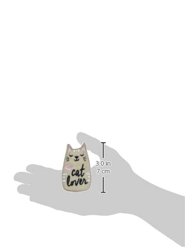 Simplicity Cat Lover Iron On Applique Patch For Clothes, Backpacks, And Accessories, 1.75" W X 2.875" L, Multicolor #TOP5