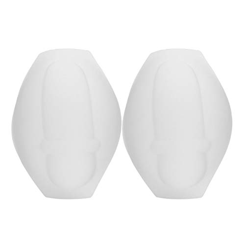 JEATHA 2Pcs Mens Sponge Front Enlarge Pads Penis Bulge Pouch Sports Protection Cup Removable Inside Pad Underwear Pads White One Size