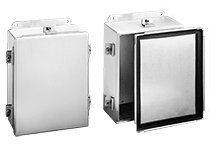 Hoffman A1008NFAL J Box, NEMA 4X, Clamp Cover, Aluminum, 10.00 x 8.00 x 4.00