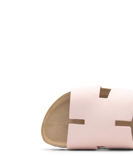 Sandgrens Handmade Unisex Cork Slides | European Top Grain Leather Sandals with Soft Suede Footbed and EVA Rubber Sole | Avila3