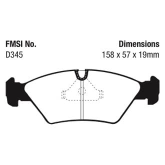 セールSALE EBC ブレーキ DP41771R イエロースタッフストリートと