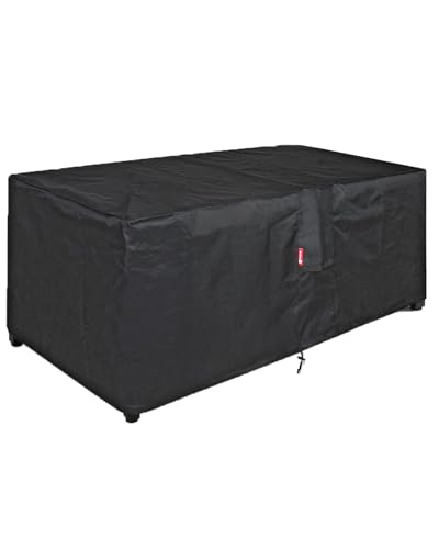 SheeChung Fire Pit Cover Rectangular-Fits 50-54 inch Table-Waterproof Heavy Duty 600D Outdoor Cover for Gas Fire Pit,Patio Deck Box Protector Patio Furniture Cover 54"Lx34"Wx24"H