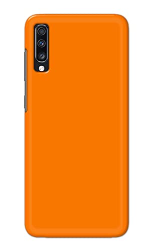 Image of Plain Orange Hard Back Case Cover for Samsung Galaxy A70 / Samsung A70s, SM-A705FN / DS, SM-A705YN Back Cover -(J5) VNS2229