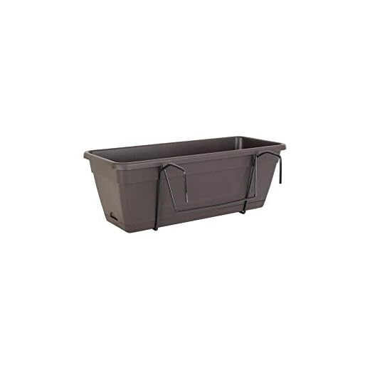 ARTEVASI Kit Fioriera Riserva d'acqua Venezia 50 cm Antracite