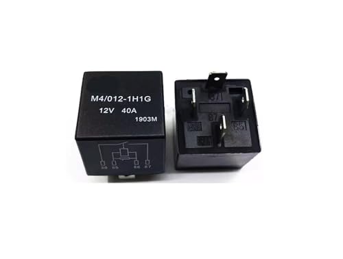 Relais M40121H1G 12V CC 4 broches 40A pour circuit automobile et alimentation