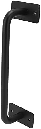 Glass Barn Door Handle Frosted Flush Pull for Sliding Barn Doors Modern Cabinet Drawer Handle Carbon Steel 8.7 Inch