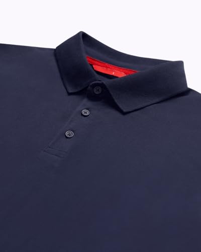 Image of LUDIC Core Polo T-Shirt, Dailymove Collection | Regular Fit | Stand-up Collars | 100% Organic Cotton, 240 GSM | Lightweight & Comfortable |Everyday Essential | Polo T-Shirt for Men