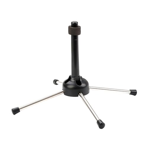 QIEIEI Foldable Clarinet Stand Base Portable Stable 4-Leg Flute Clarinet Stand Instrument Accessory Easy to Carry