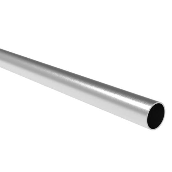 Sellon24 Tubo de acero inoxidable V2A AISI 304 D33,7 x 2 mm L3000 mm pulido pasamanos redondo barandilla