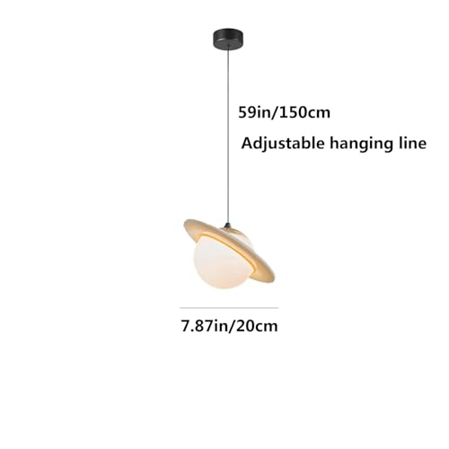 Lustre LED minimaliste de 20 cm à cordon réglable pour chambre moderne - 5