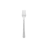 WNA 50 Count Reflections 4.2 Petite Plastic Tasting Fork, Silver