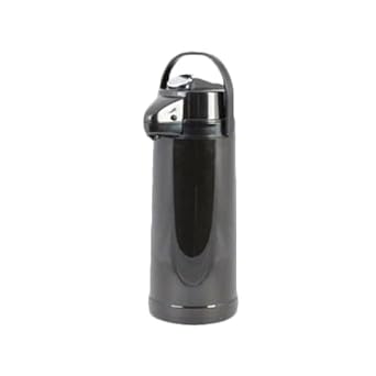 FSE APLG025 Airpot, 2.5 Liter 84 oz. Capacity, Glass Lined, Black Lever top, Plastic
