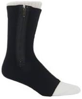 PRO Tobillera ortopédica #600Z con cremallera, izquierda grande, color negro