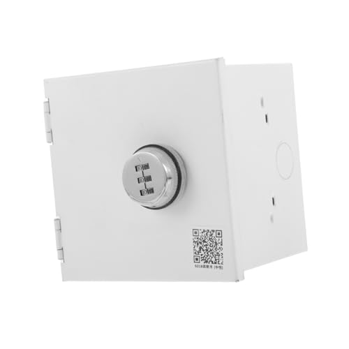 Vaguelly Caja De Tomacorriente Eléctrico Interruptor De Pared De Tomacorriente Resistente De Interruptor Con Cerradura Eléctrica Para Exteriores De