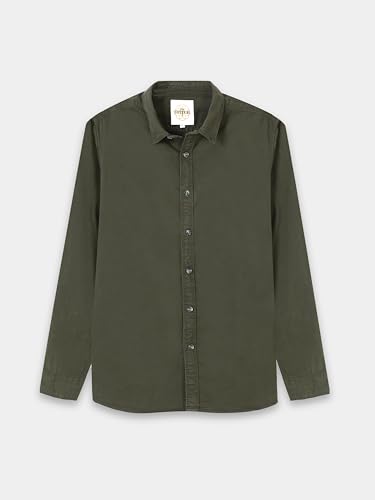 Image of StitchX Men's Full Sleeve Core Essentials Twill Over-Dyed Shirt XS-2XL