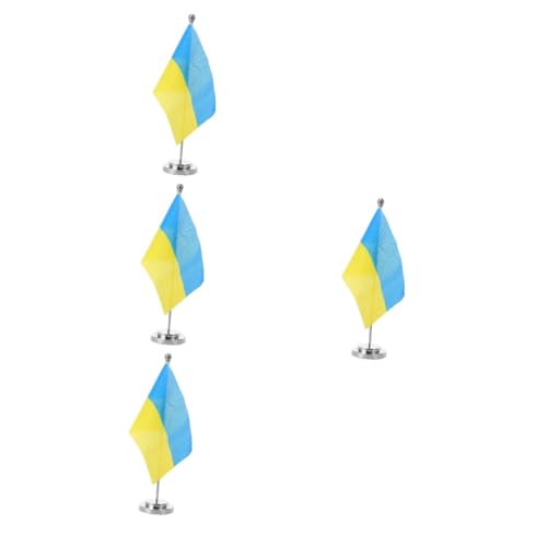 Drapeau Ukrainien de Bureau TOYANDONA - Solution Table sans Encombrement - 2