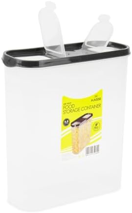 Bargain Shack Cereal Storage Containers, Practical Cereal Dispenser – Food Grade and BPA Free, Durable and Easy to Use – Ideal for Cornflakes, Flour Storage with a Small & Large opening (1)