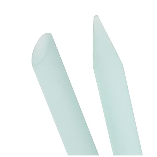 TRIM Dual Ended Glass Cuticle Tool with Storage Case Gently Removes