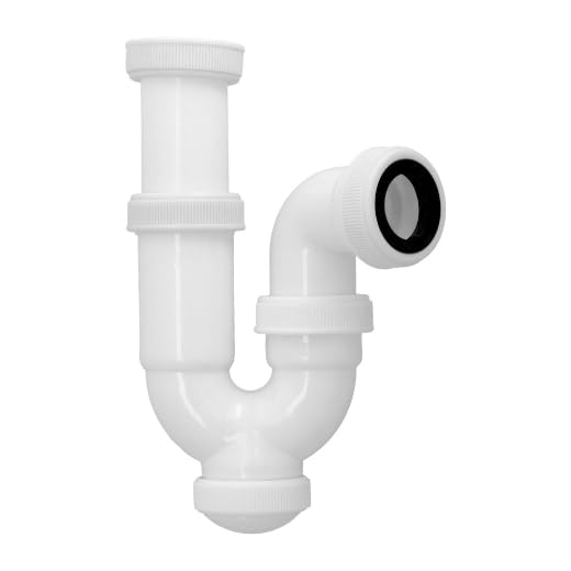 ABRISA Sifon Curvo ExtensibleTuerca Loca 1 1/2' Ø 40 Mm