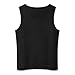 Custom Mens Tank Top Personalized Sleeveless Shirts with Photo Text Workout Tops Customize Gifts for Men, All Black