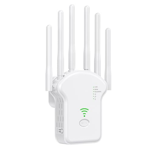 Huehkir WLAN Signal Verstärker | Internet Verstärker Für Zuhause - Dualband WLAN Repeater Für Arbeitsplatz, Garten, Zuhause Und