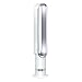 Dyson AM07 Cool Fan with Remote Control, 100 cm, 9 Hour Timer, Tower Fan, Quiet, White/Silver, Energy-Saving, Floor Fan, Bedroom, Volume 48 db, 10 Levels