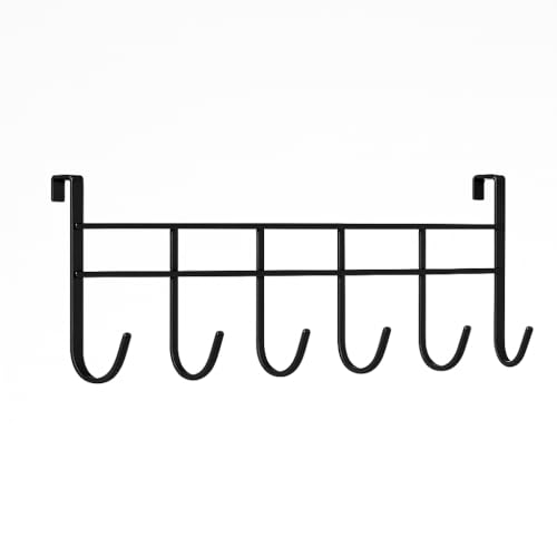 Cabideiro de Metal para Porta com 6 Ganchos Organizador