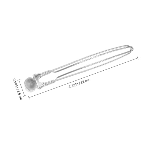Pinzas pelo de pato MAGICLULU de acero inoxidable en color plata pack de 12 unidades 2