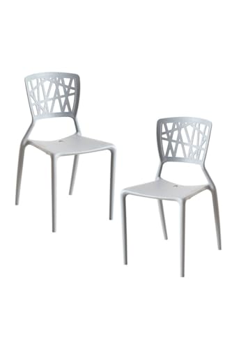 Regalos Miguel - Packs Sillas Jardín - Pack 2 Sillas Delta - Gris Claro