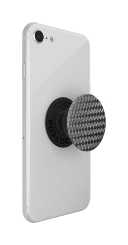 PopSockets: PopGrip Expanding Stand and Grip with a Swappable Top for Phones & Tablets - Carbonite Weave