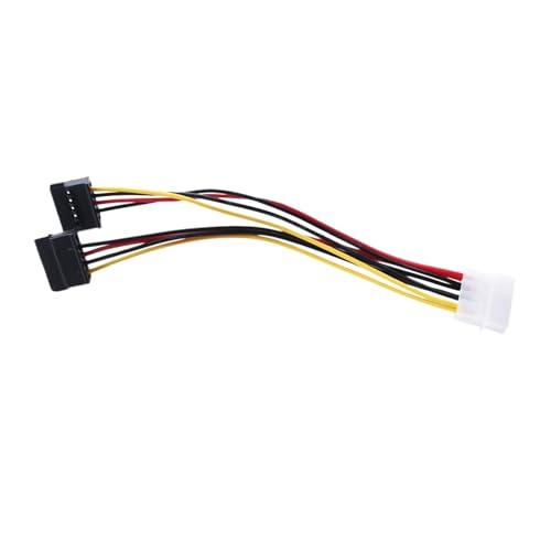 Cable adaptador de energía SATA 4 Pin IDE a 2 Serial ATA miniatura 5