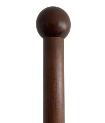 Pie con mástil y esparcidor de madera oscura de 235 cm para banderas de interior 6