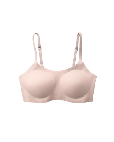 Image of EBY Seamless Wireless Support Bralette for Women No-Show Yoga Sports Bra Comfort Adjustable Straps Removable Pads, Primrose X-Large Plus