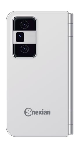 Image of Snexian All-New Rock FOLD MINI Dual Display |Keypad Mobile| with 2.8 inch and 2.4 inch Big Display |Flip|Fold|BT Dialer| Voice Changer |Auto Call Recording|Big Battery| FM |Camera| Feature Phone | Silver