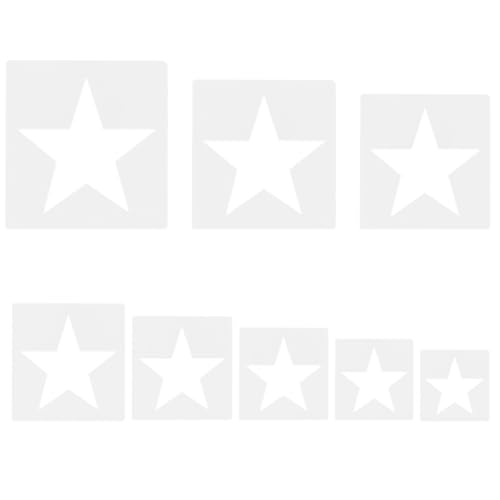 8 PCS Large Star Stencil, Star Stencils Different...