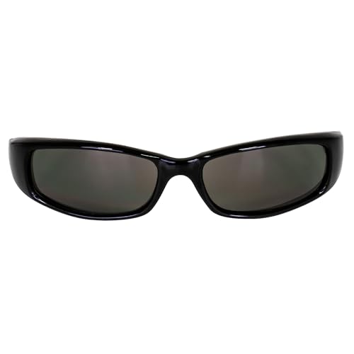 Image of Bad Attitude Motorcycle Riding Sunglasses Black Frames with Smoke Lenses