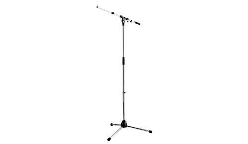 Pied de micro K&M 210/9 avec perche pour supprimer les vibrations