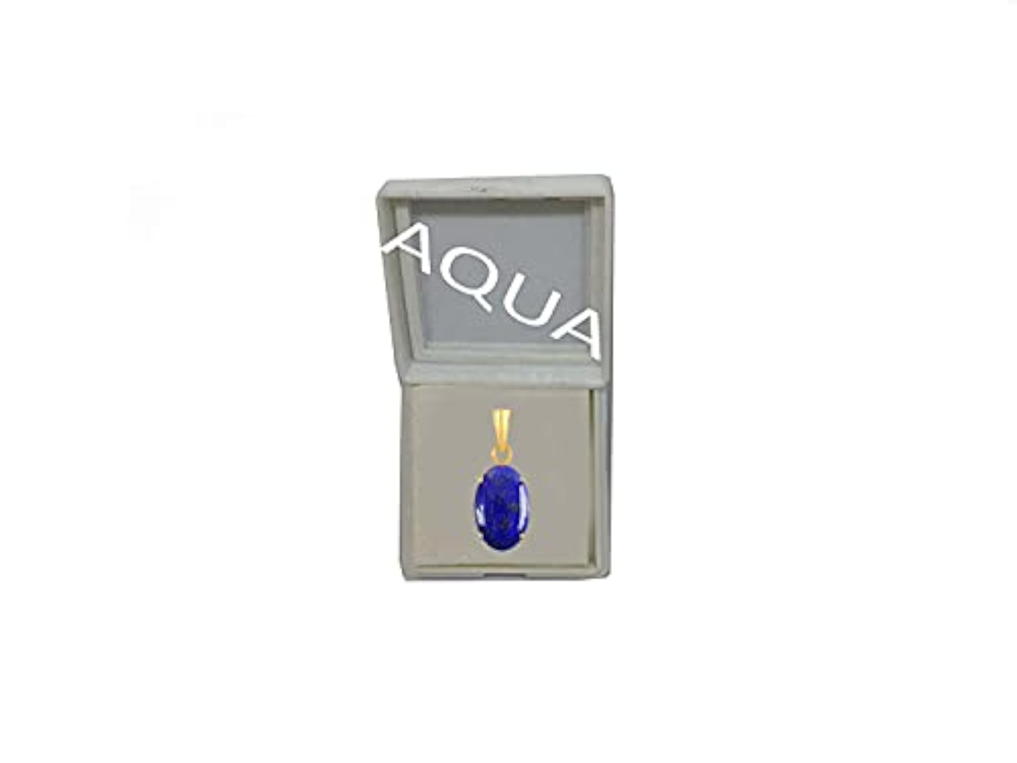 Women's Lapis Lazuli 22K Gold Plated Pendant, Astrological Gemstone