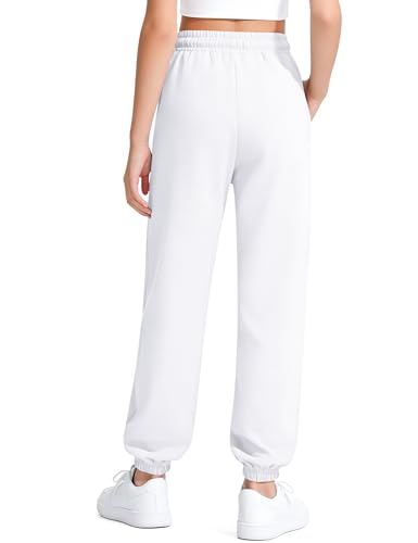 Image of BOOPH Girls Sweatpants Kids Cotton Drawstring Joggers Teen Athletic Pants | Girls Uniformt Pant with Pockets for 7-14Y