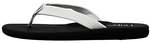 Flojos Women's Claire Flip Flops, White/Black, 7 #TOP1