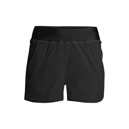 Lands' End Women's 3" Quick Dry Elastic Waist Board Shorts Swim Cover-up Shorts with Panty3