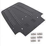 ECOTRIC Hood Louver Compatible with 1997-2002 Jeep Wrangler TJ Black Powder Coating Aluminum Vented...