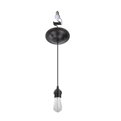 Worth Home Products The Original Instant Pendant Light | 6-Inch Recessed Can Screw-in Pendant Conversion Kit | Oil Rubbed Bronze Pendant (Adapter Only â€“ Bulb Not Included)