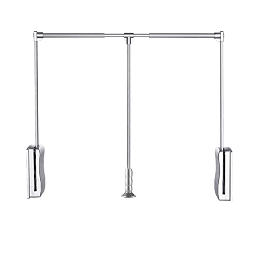 Cintre extensible pour vêtements réglable 450-1150 mm en acier argenté