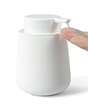 Seifenspender Keramik Weiß Bosilunlife Spülmittelspender, Nachfüllbarer Flüssigseifenspender...