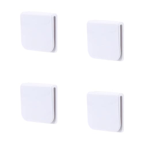 Lmyzcbzl Clips De La Cortina De Ducha, 4 Pcs Clips Para Cortina De Ducha Autoadhesivos, Clips De Protección Contra Salpicaduras A Prueba De Viento, Para Sujetar La Cortina De Ducha Y La Cortina