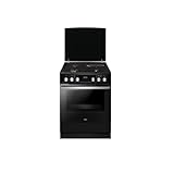 Cuisinière Mixte 77l 4 Feux Noir   ACM7037RN